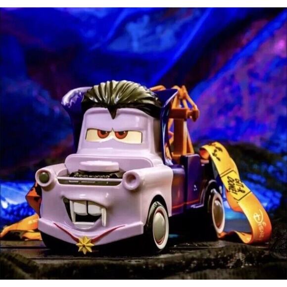 Disneyland Disney Parks 2024 Vampire Tow Mater Halloween Popcorn Bucket - Picture 1 of 7
